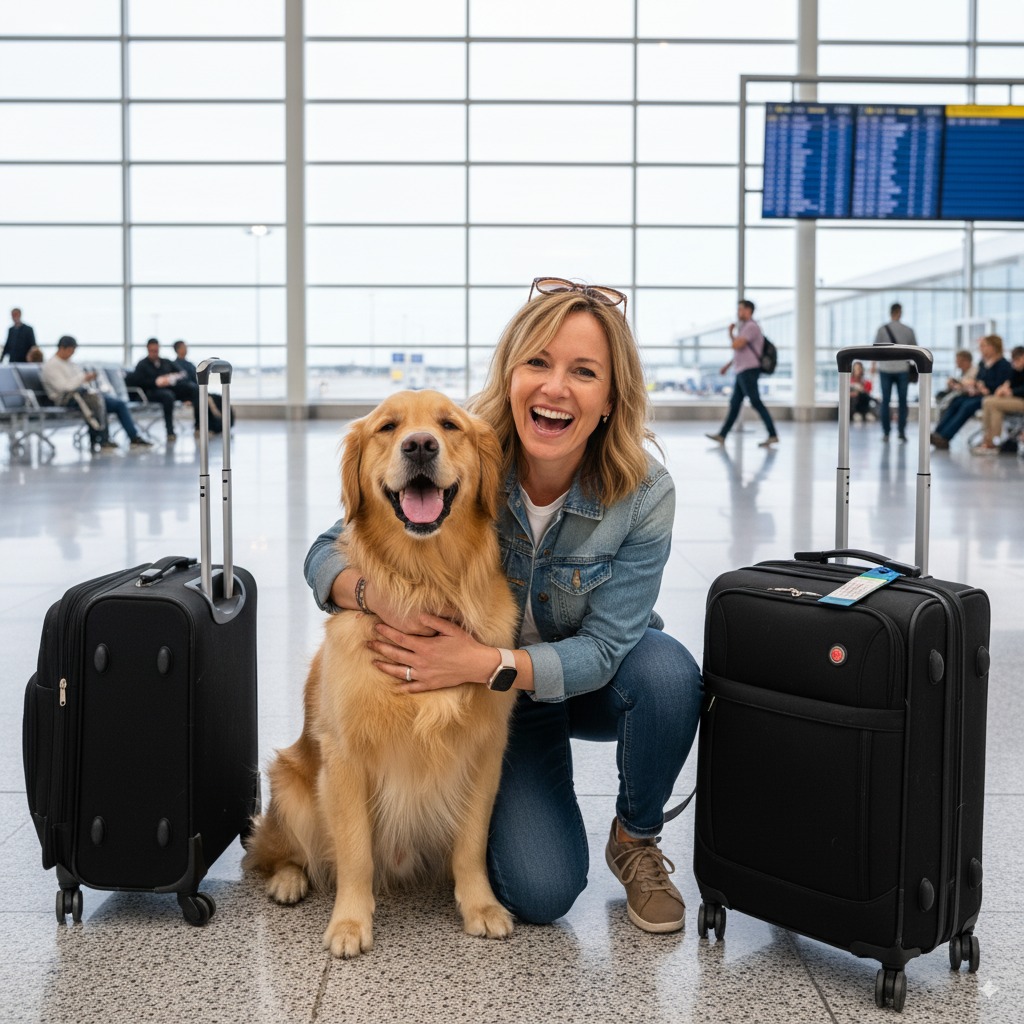 Sarah with pet - PCS Pet Shipper team